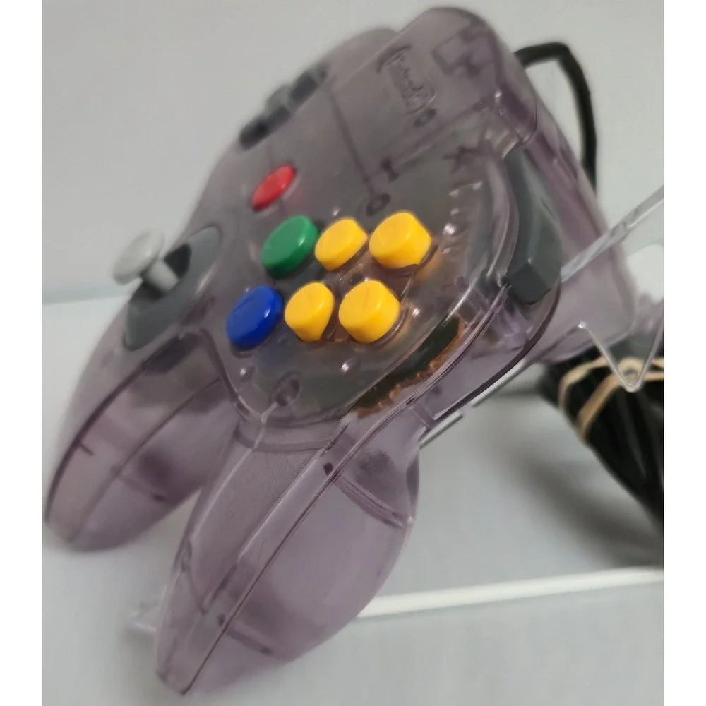 Nintendo NUS-005 N64 Controller Atomic Purple Translucent Kitsch-Bent Joystick
